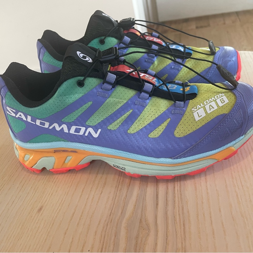 Salomon lab XT-4 sportstyle shoes in evening primrose / mint leaf / lolite